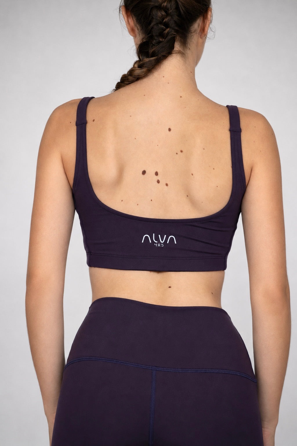 The Compression Crop Top / Plum