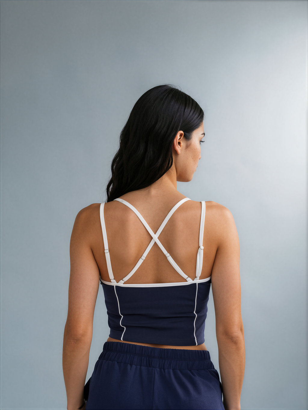 The Double Support Bra / Navy