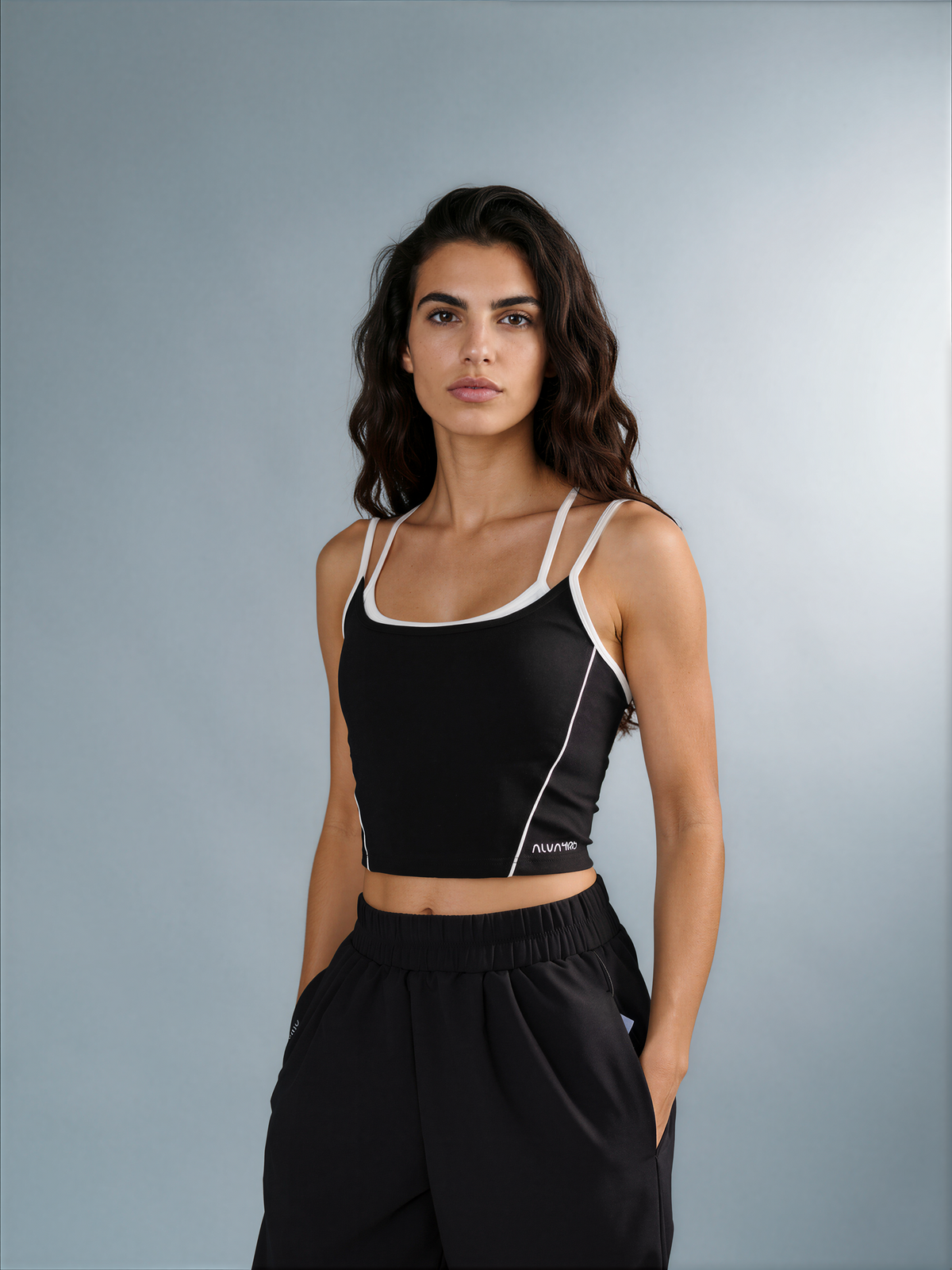 The Double Support Bra / Black