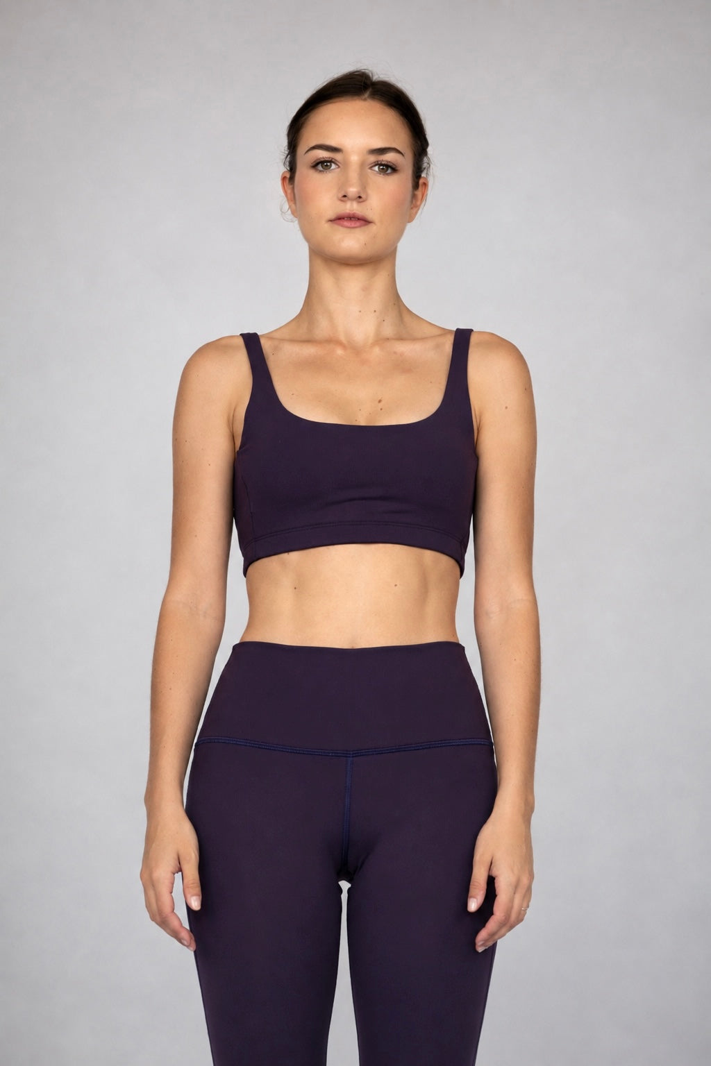 The Compression Crop Top / Plum