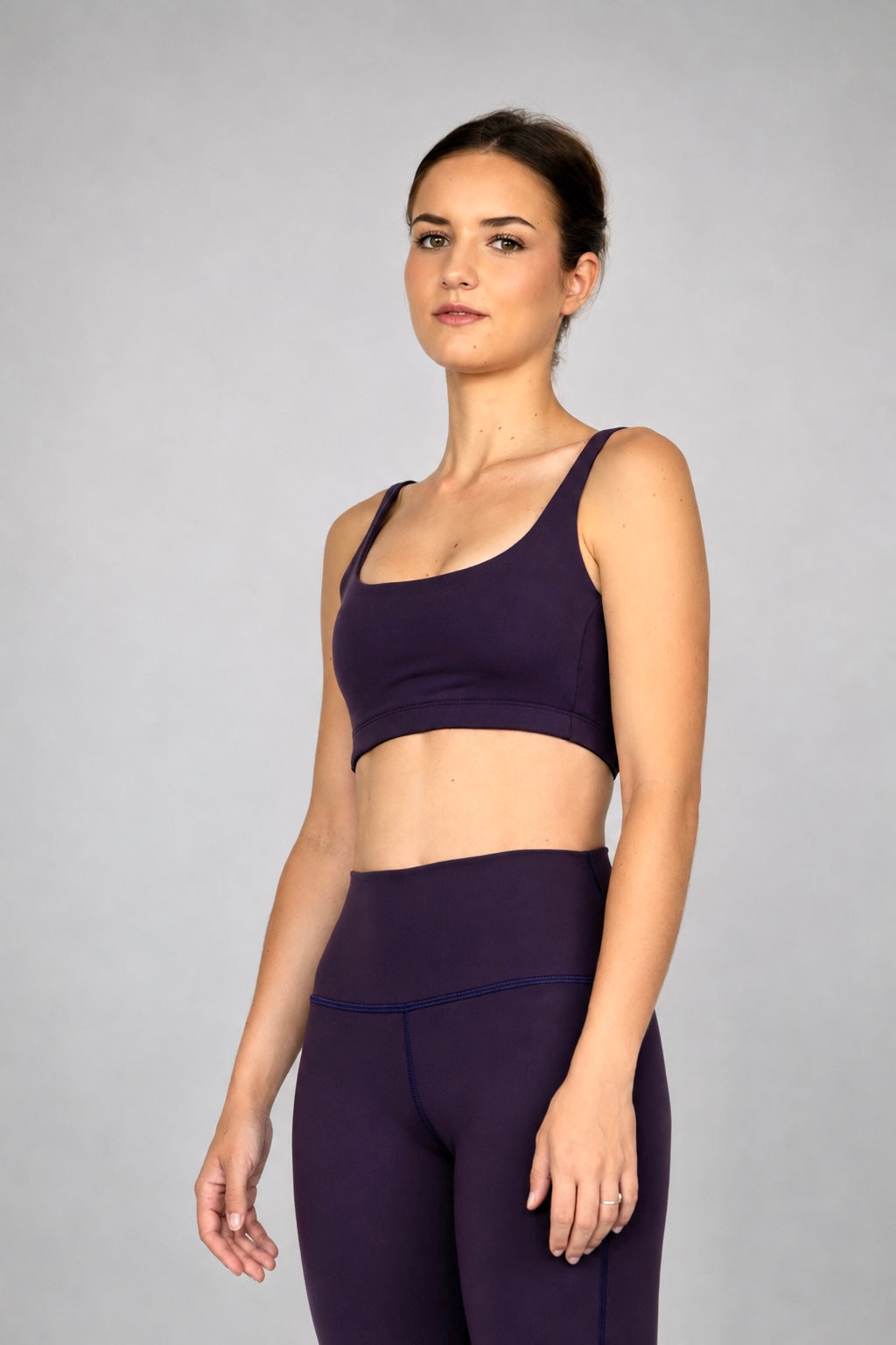 The Compression Crop Top / Plum