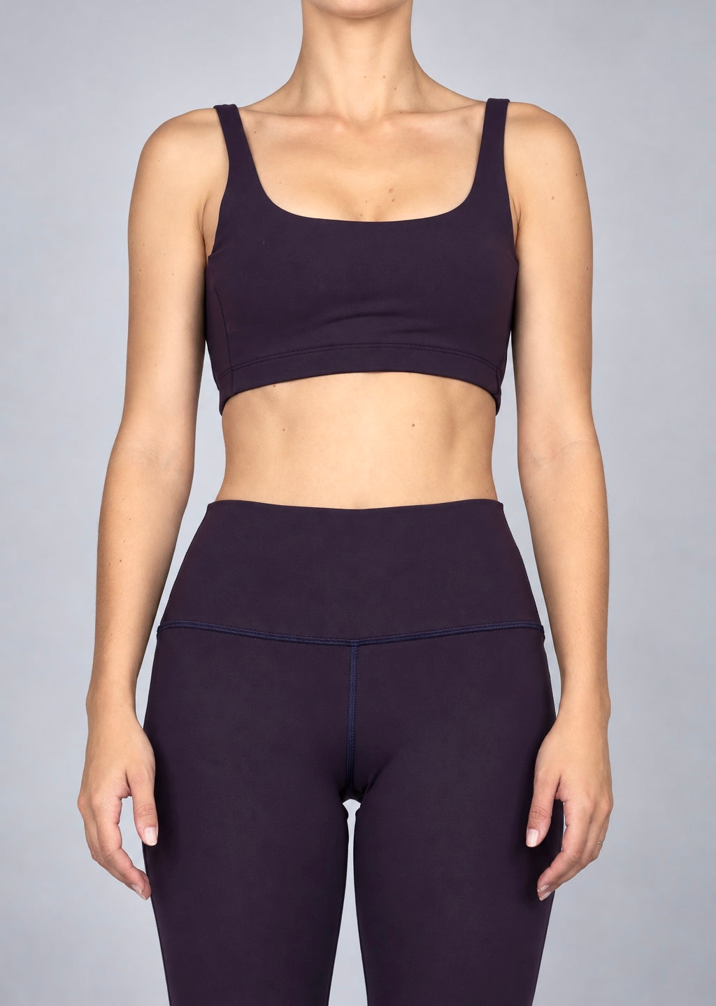 The Compression Crop Top / Plum